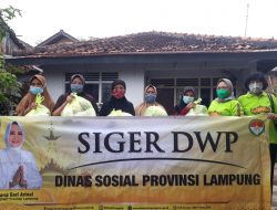 DWP Dinsos Lampung Laksanakan SIGER di jalan Haji Agus Salim