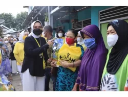 Riana Sari Arinal Sapa Warga Sumur Putri, Program SIGER DWP Dinsos Lampung