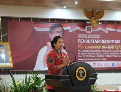 Prof. Yasonna H Laoly Laksanakan Kunjungan kerja Dalam Rangka Penguatan Reformasi Birokrasi Pada Jajaran Kantor Wilayah Kementerian Hukum dan HAM Lampung