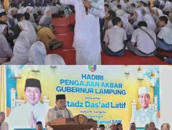 Ustadz Das’ad Latif Ceramah di PKOR Way Halim, Acara diGelar Pemprov Lampung Peringatan Maulid Nabi 1445 H