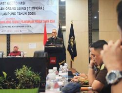 Kanwil Kemenkumham Lampung Gelar Rapat Koordinasi TIMPORA Tahun 2024, Deteksi Dini Warga Negara Asing Dalam Pelaksanaan Pemilu