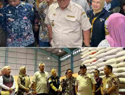 Kepala Perwakilan Bank Indonesia Provinsi Lampung Junanto Herdiawan Bersama Gubernur Lampung Arinal Djunaidi dan TPID Pantau Harga Beras di Pasar Panjang