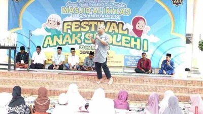 Masjid Al Ikhlas Berornamen Lampung di Kemiling Sambut Ramadhan 1445 Hijriah, dengan Gelar Festival Anak Sholeh