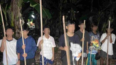 8 Remaja Diduga Hendak Tawuran Diamankan Polresta Bandar Lampung