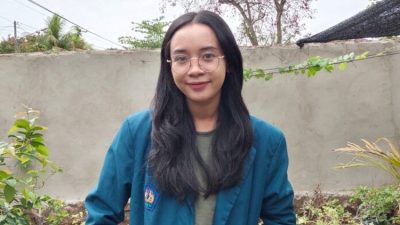 Christina Dini Anggraini, mahasiswa Pendidikan Guru Sekolah Dasar (PGSD) FKIP Unila Asah Kemampuan Lewat Kampus Mengajar
