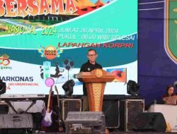 Sekdaprov Fahrizal Buka Peringatan Harkonas dan Bazar UMKM Sekaligus Perayaan Hari Jadi Provinsi Lampung ke-60 dengan Dimeriahkan Senam Bersama