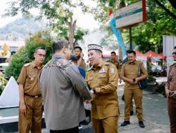 KPK RI Datangi Kantor Desa Hanura Teluk Pandan Pesawaran Lampung