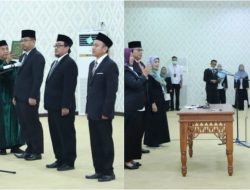 Rektor Unila Prof Prof. Lusmeilia Lantik Pejabat Baru, Ini Pesannya Saat Melantik