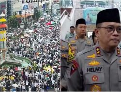 Aksi Kemanusiaan Bela Palestina, Massa dan Polisi Guyub