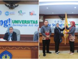 Rektor Unila Prof. Dr. Ir. Lusmeilia Afriani, D.E.A., IPM., Asean Eng., Lepas Kontingen Peksiminas Berlaga di UNJ
