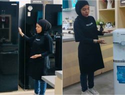 Modena Lampung Perkenalkan Kulkas RF 4310 MABK dan Dispenser DD 7315