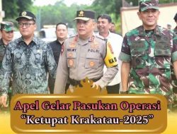 Ketua DPRD Lampung Ahmad Giri Akbar Hadiri Apel Gelar Pasukan Operasi Ketupat Krakatau 2025