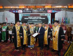 Unila Gelar Sidang Senat Terbuka Peringati Dies Natalis ke-60