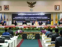 Laporan Banang Anggaran Atas Raperda pada Paripurna DPRD Lampung
