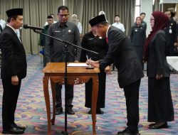 Sekdaprov Lampung Lantik Pejabat Administrator dan Pengawas di Lingkungan Pemprov Lampung
