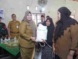 Pemkab Pringsewu Salurkan Bantuan Pangan Beras Tahap II Di Pekon Blitarejo